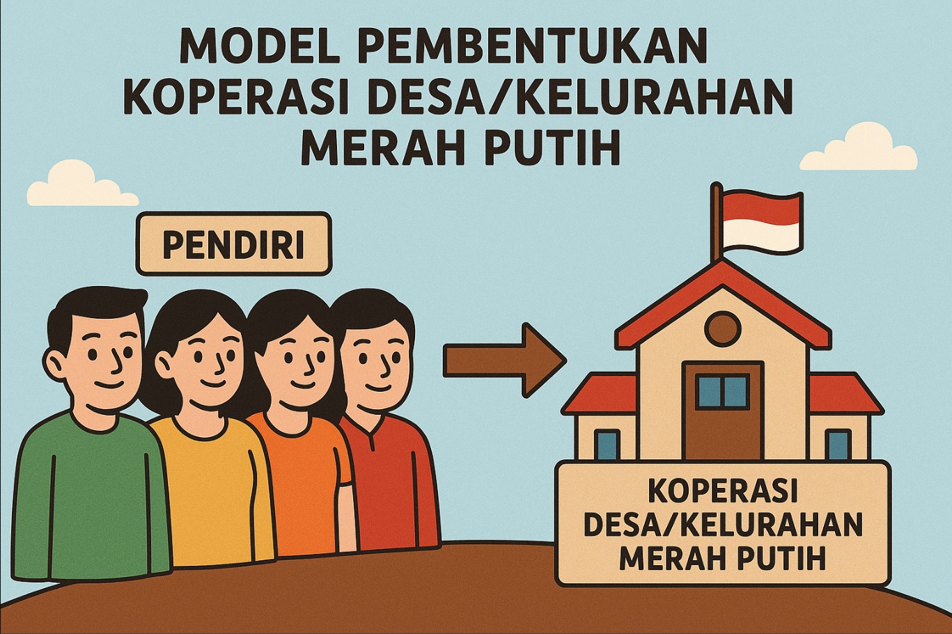 Model Pembentukan Koperasi Desa/Kelurahan Merah Putih: Solusi Ekonomi Desa yang Fleksibel